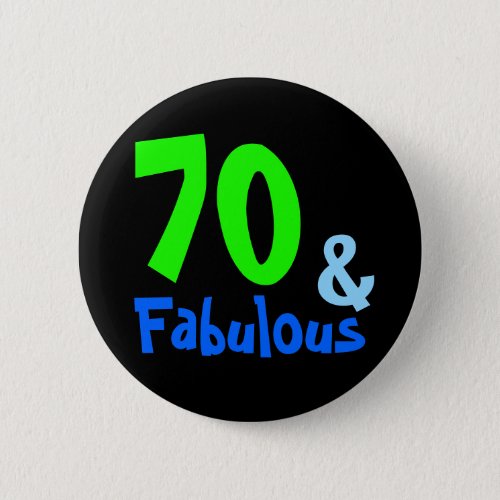 Fabulous Tropical Birthday Button