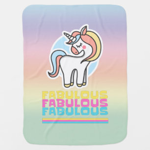 Fabulous Unicorn Baby Blanket