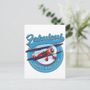 Fabulous United Kingdom travel patch. Postcard