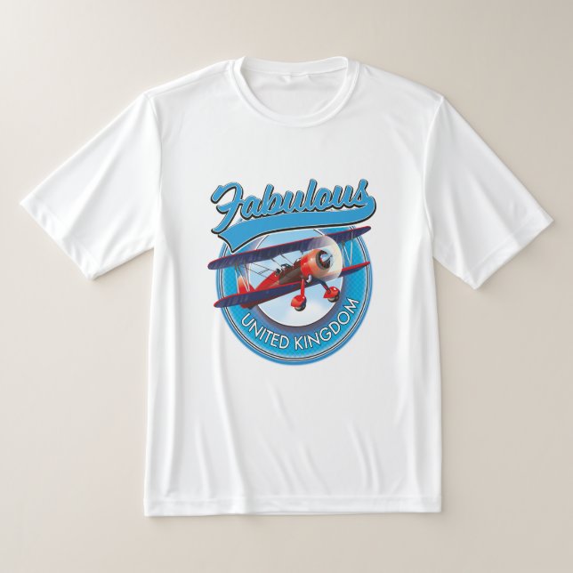 Fabulous United Kingdom travel patch. T-Shirt (Laydown)