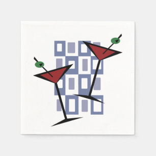 Fabulous Vintage Style Martini Napkins