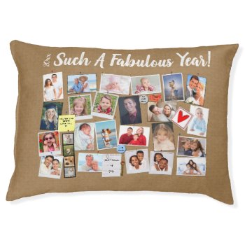 Fabulous Year Make Your Own Photo Cork Board Pet Bed by teeloft at Zazzle