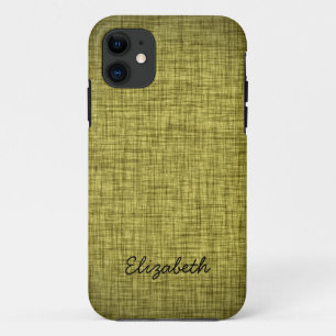 Fabulous Yellow Green Wood iPhone 11 Case
