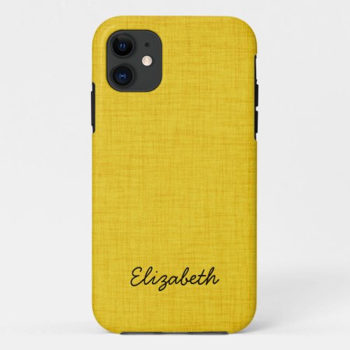 Fabulous Yellow Wood iPhone 11 Case