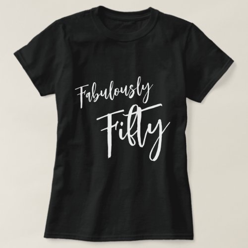 Fabulously Fifty Personalized T_Shirt