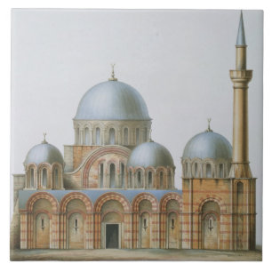 Facade of Kahrije Dzamissi, the Church of the Savi Ceramic Tile