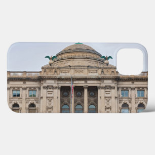 facade of landmark milwaukee public library iPhone 13 case