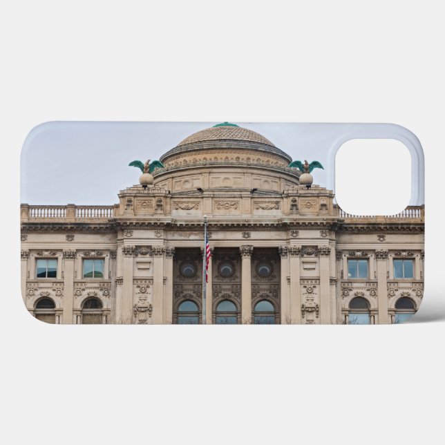 facade of landmark milwaukee public library  Case-Mate iPhone case (Back (Horizontal))