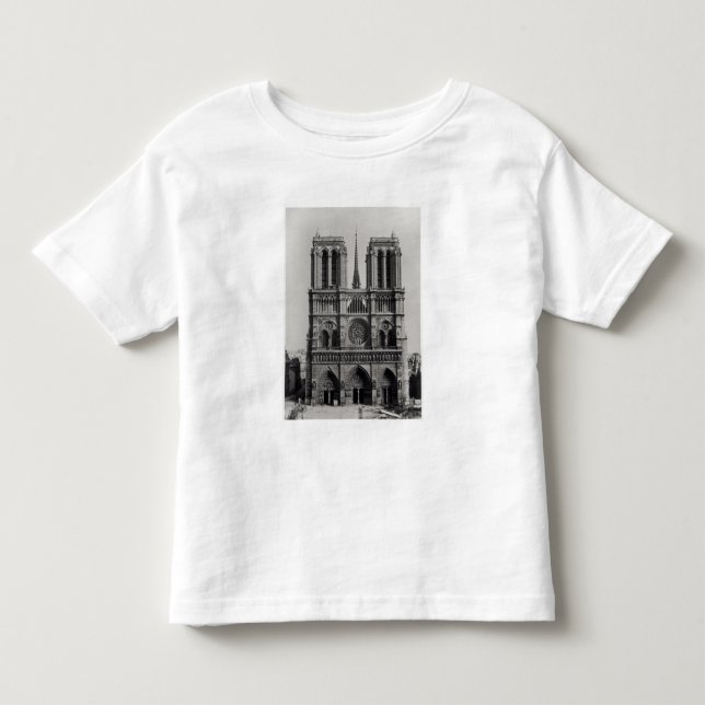 Facade of Notre-Dame, Paris, late 19th century Toddler T-shirt (Front)