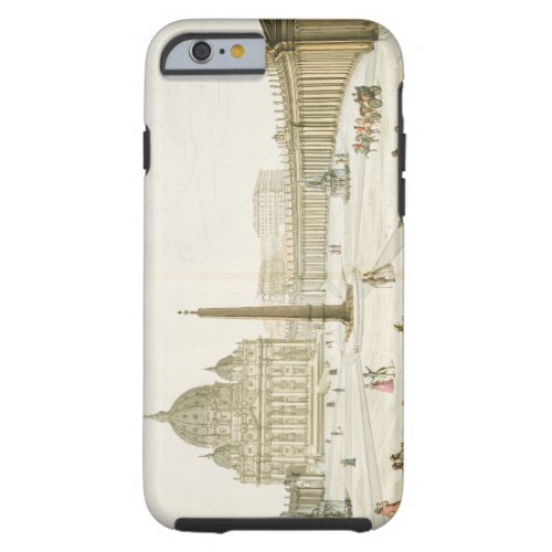 Facade of St Peters in Rome with the Piazza in f Tough iPhone 6 Case