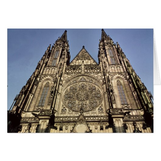 Facade of the Cathedral of St. Vitus Cards (Front Horizontal)