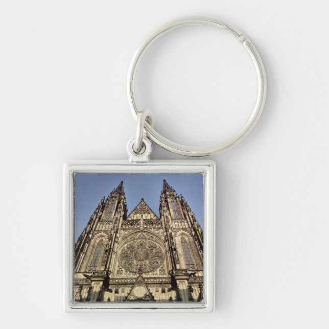 Facade of the Cathedral of St. Vitus Keychain (Front)
