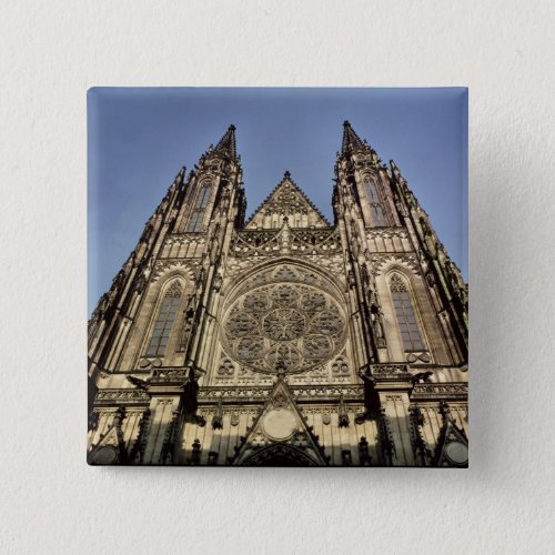 Facade of the Cathedral of St Vitus Pinback Button