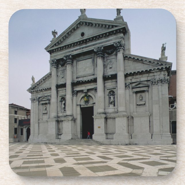 Facade of the church, built 1564-80, facade done i beverage coaster (Front)