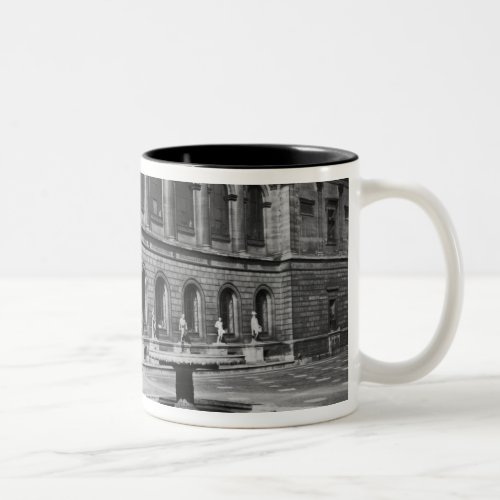 Facade of the library Two_Tone coffee mug