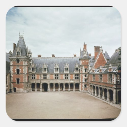 Facade of the Louis XII Wing 1498_1503 Square Sticker