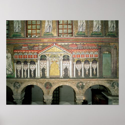 Facade of the Palazzo di Teodorico 527_99 Poster