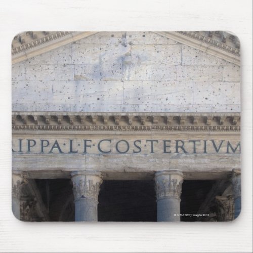 Facade of the Pantheon in Rome Italy Mouse Pad