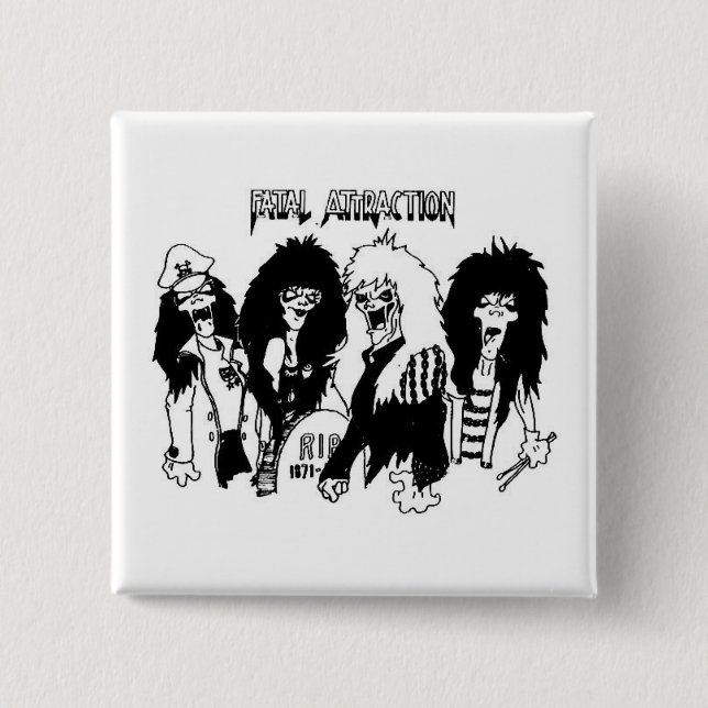 facartoon pinback button (Front)