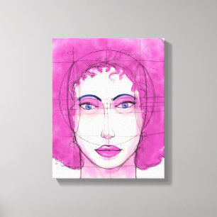 Face 10 canvas print