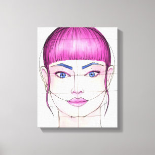 Face 16 canvas print