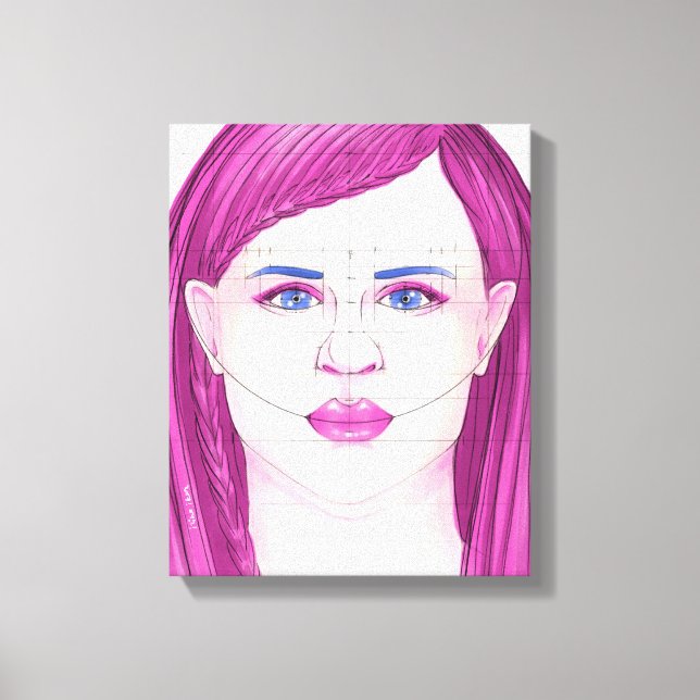 Face 25 canvas print (Front)