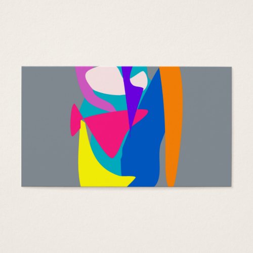 Face 2 Gray Business Card Template