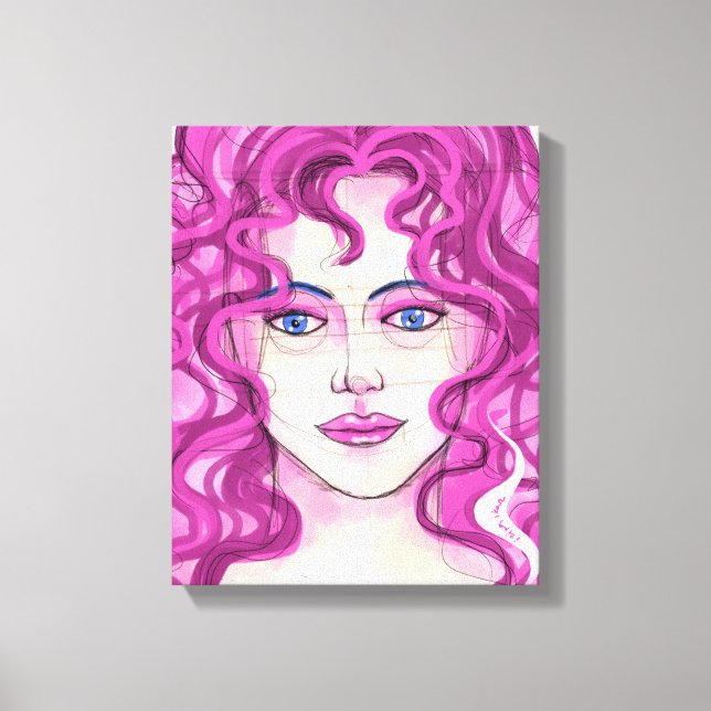 Face 7 canvas print (Front)