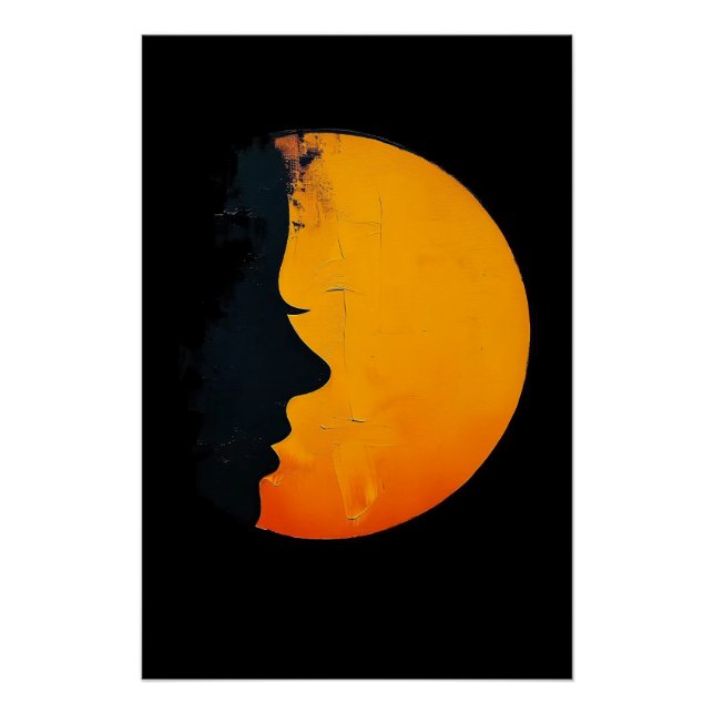 Face and Moon Poster (Front)