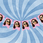 Face Banner, Custom Face, 30th 40th 50th Birthday Bunting Flags<br><div class="desc">Custom Face Banner,  Birthday Banner</div>