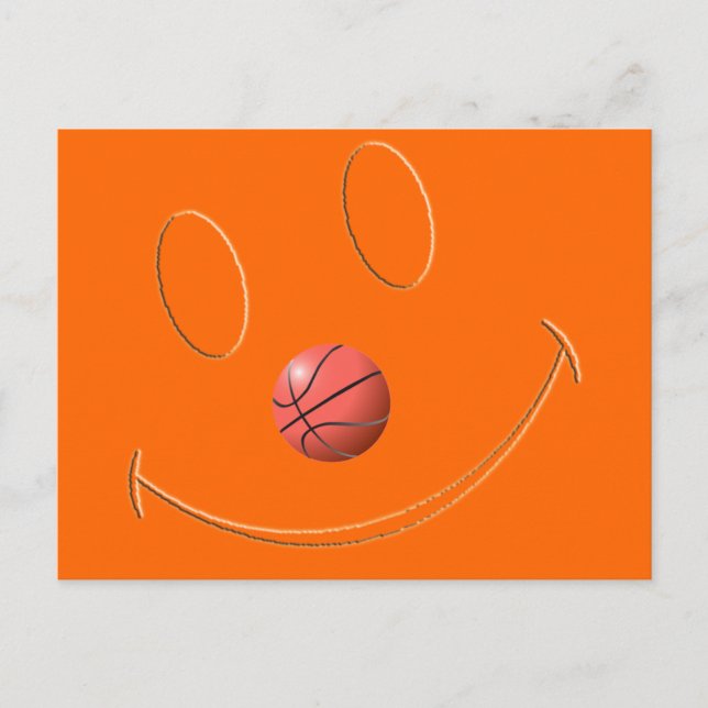 FACE BASKETBALL POSTCARD (Front)