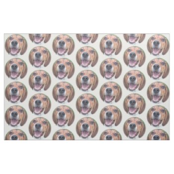 Face Beagle Fabric To Howl About by WackemArt at Zazzle