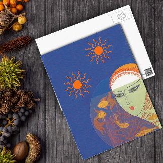 Face Behind The Fishbowl Post Card