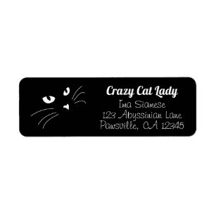 Siamese Return Address Labels | Zazzle