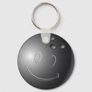 FACE BOWLING BALL KEYCHAIN