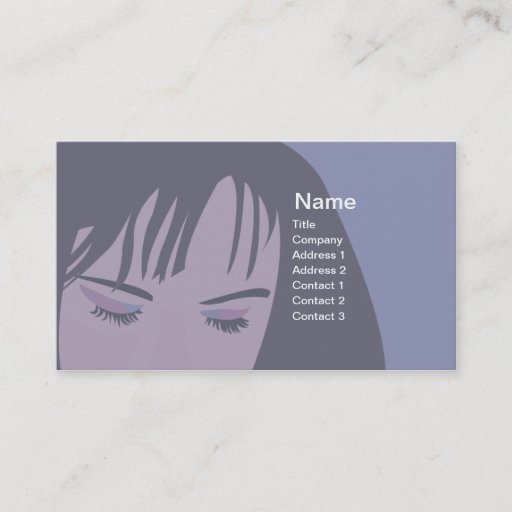 Customizable Face Business Card Templates