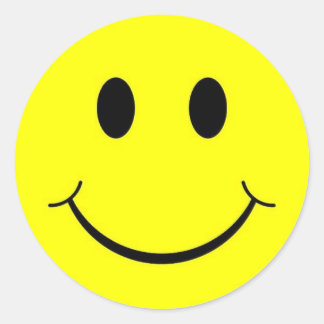 face classic round sticker