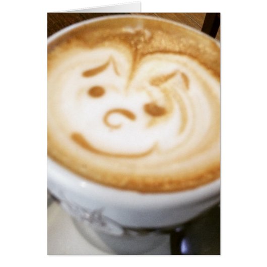 Face Coffee Latte Cards (Front)
