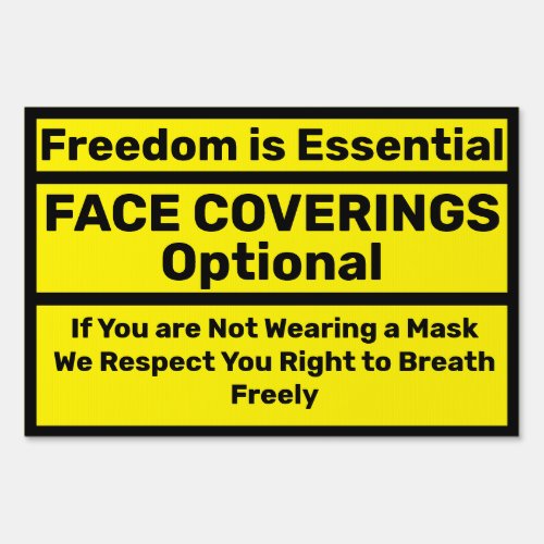 Face Coverings Optional _Medical Exempt Sign
