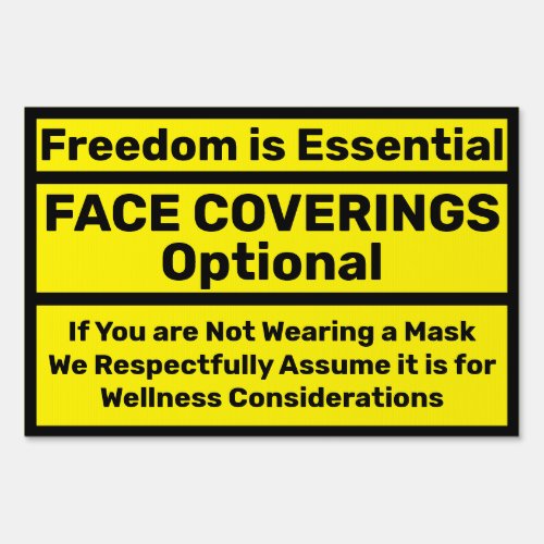 Face Coverings Optional _Medical Exempt Sign