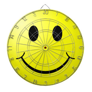 Face Dartboard With Darts