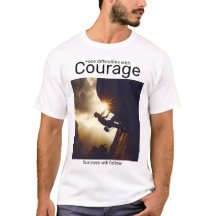 Face difficulties with courage success will follow