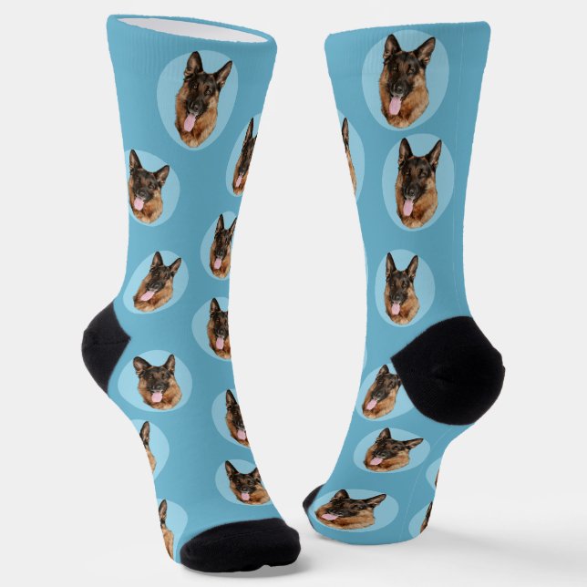 Face Dog & Cat Socks | Personalized Photo Socks (Angled)