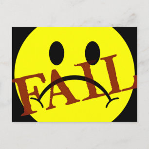 Face FAIL Postcard