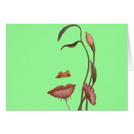 Face Flower Illusion Cards (Front Horizontal)