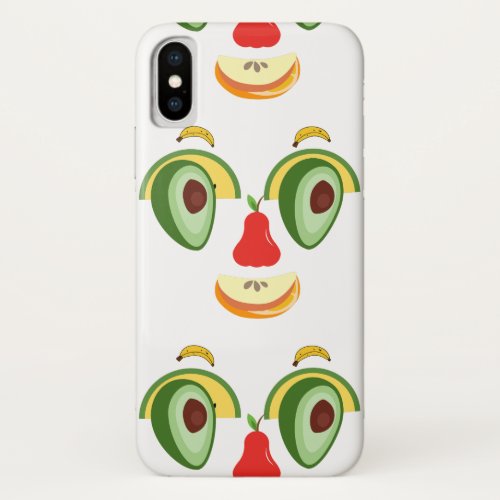 face full of natural expressions of happiness iPhone x case