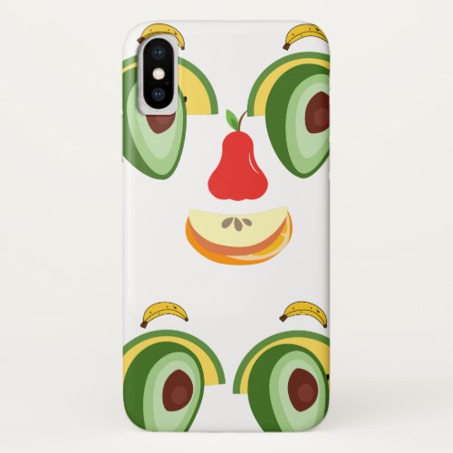 face full of natural expressions of happiness iPhone x case