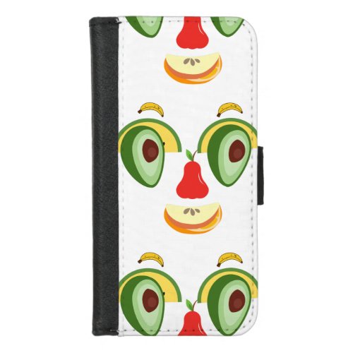 face full of natural expressions of happiness iPhone 87 wallet case