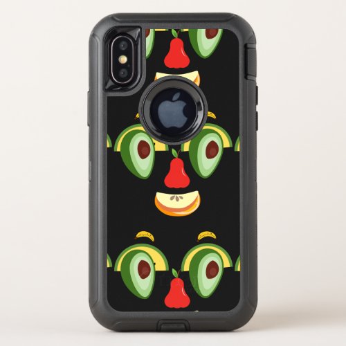 face full of natural expressions of happiness OtterBox defender iPhone x case
