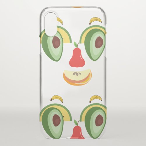 face full of natural expressions of happiness iPhone x case